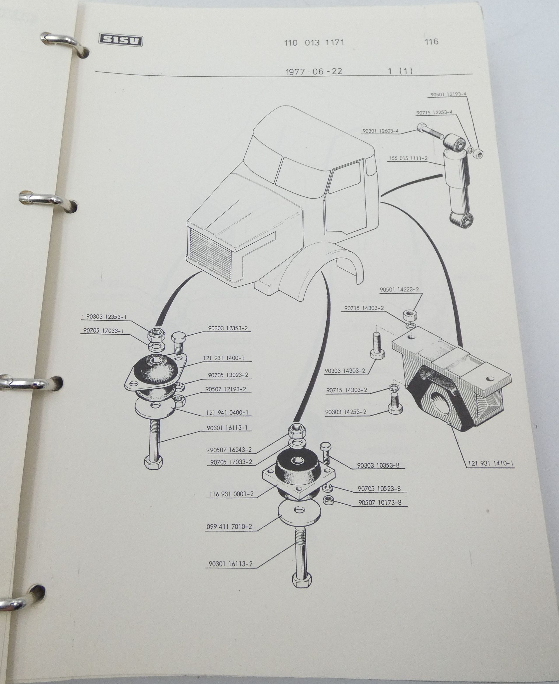 Sisu LV-131 CVT/CIT (tvl), LV-131 CVT/CIT, LP-138 CVT/CIT sarja VI ja VII malli 1977-78 varaosakirja