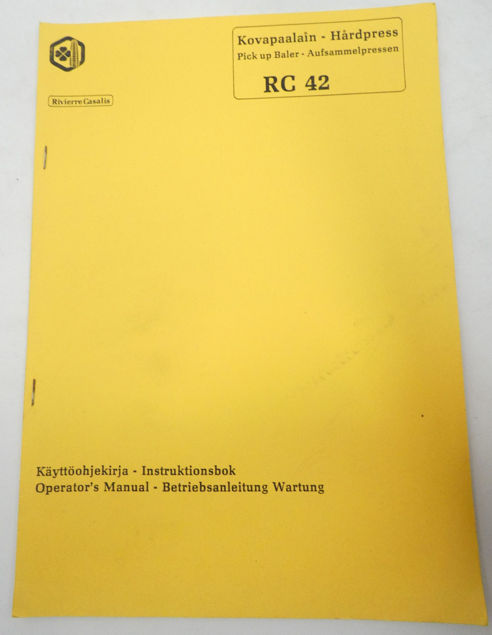 Rivierre Casalis RC42 kovapaalain käyttöohjekirja