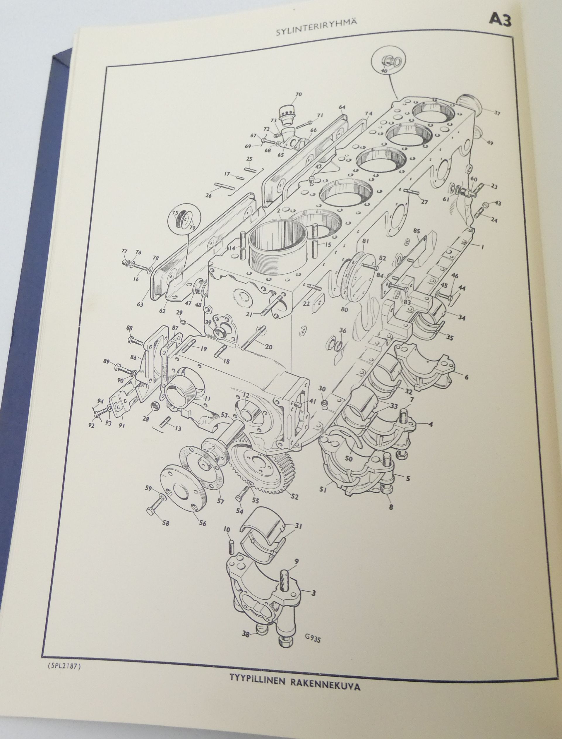 Vanaja AEC AV691 suorasuihkutus -dieselmoottorin varaosaluettelo