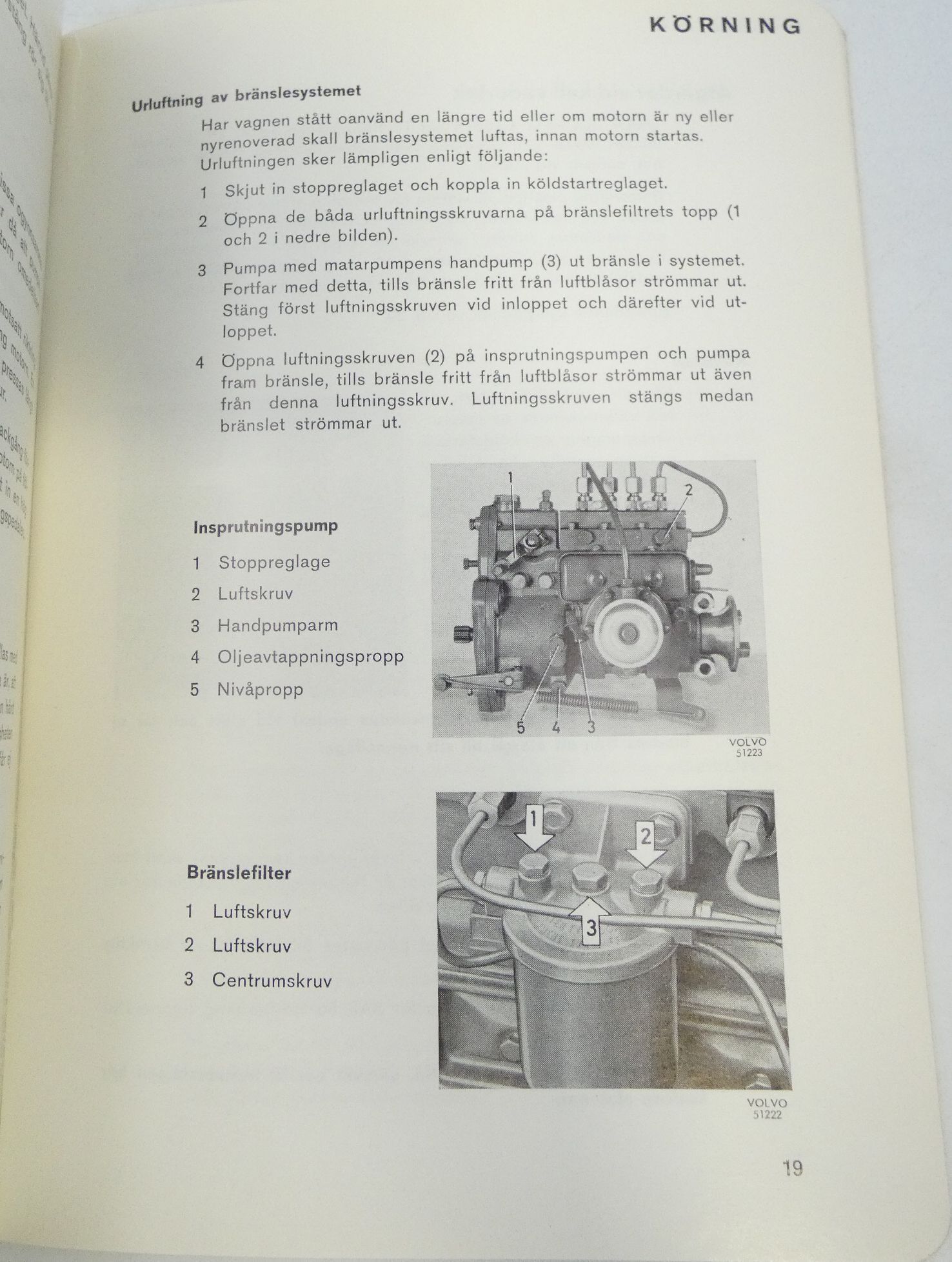 Volvo F82, F83 instruktionsbok