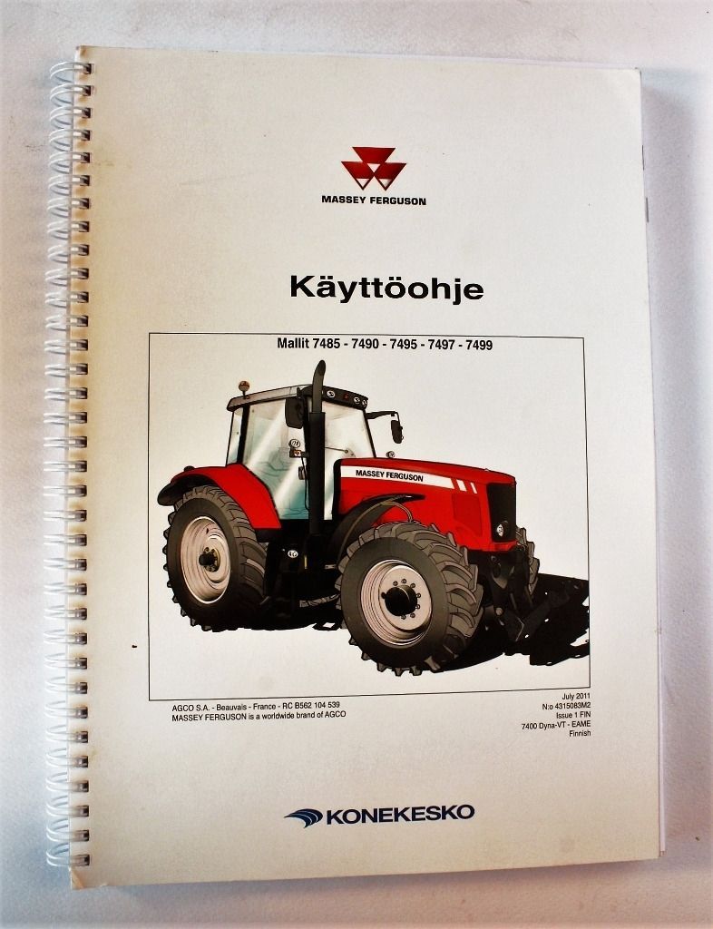 MF 7485 7490 7495 7497 7499 Käyttöohje