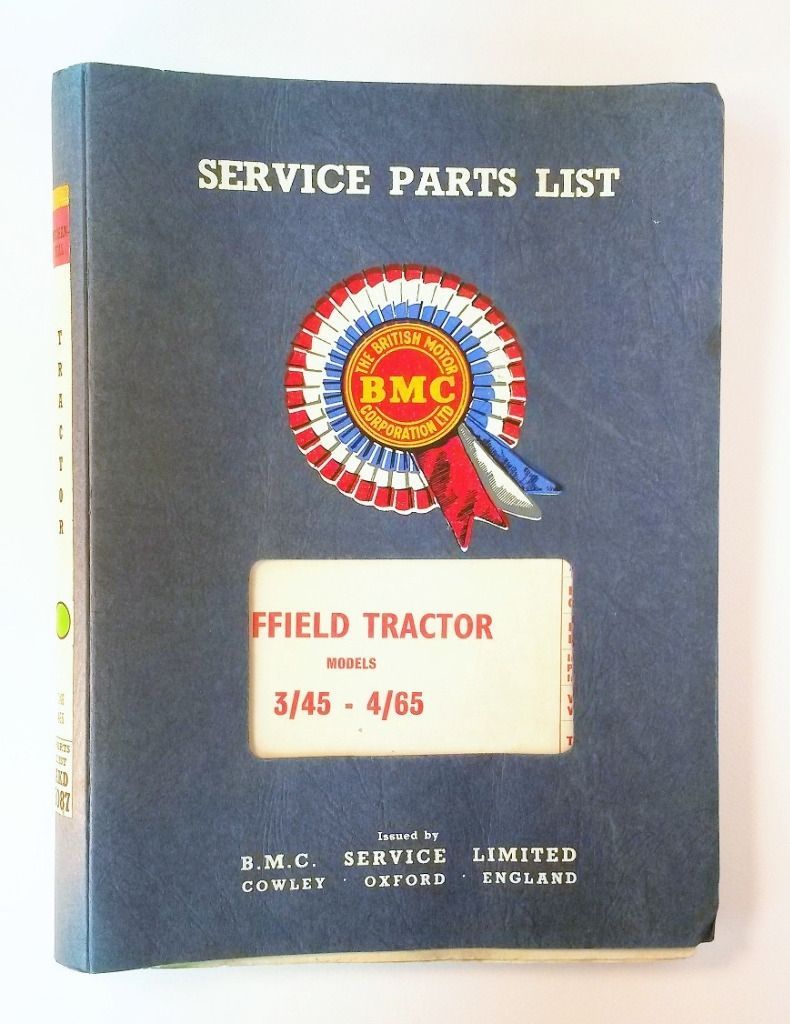 Nuffield 3/45 4/65 Mechanical Service Parts List