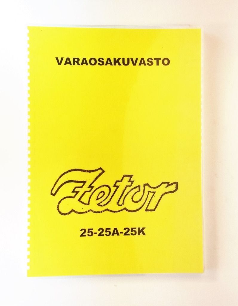 Zetor 25, 25A ja 25K Varaosakuvasto