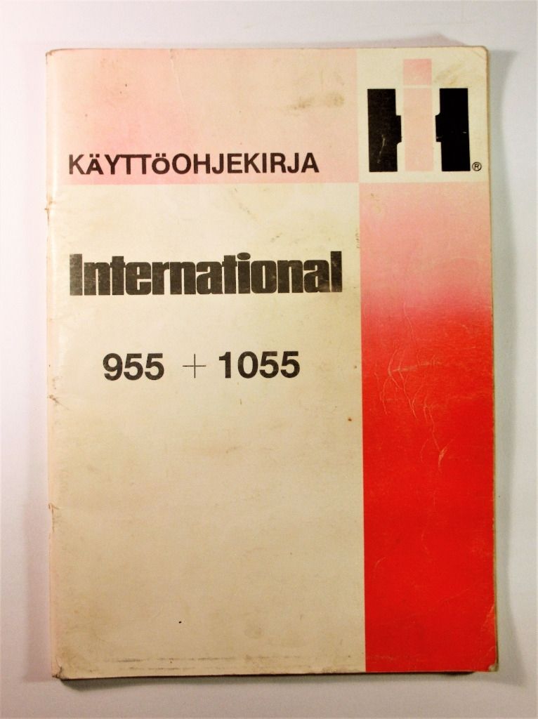 International 955 + 1055 Käyttöohjekirja