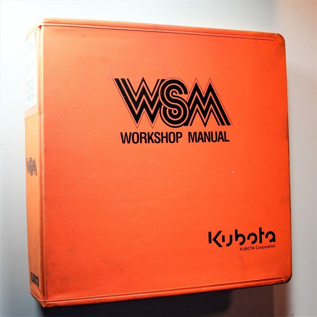 Kubota ST-30 Workshop Manual