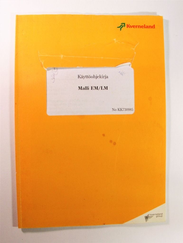 Kverneland Aura EM kautta LM Käyttöohjekirja