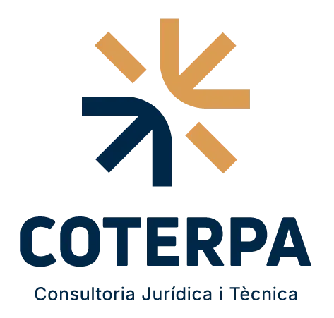 Logotipo de COTERPA, con icono azul y naranja y texto