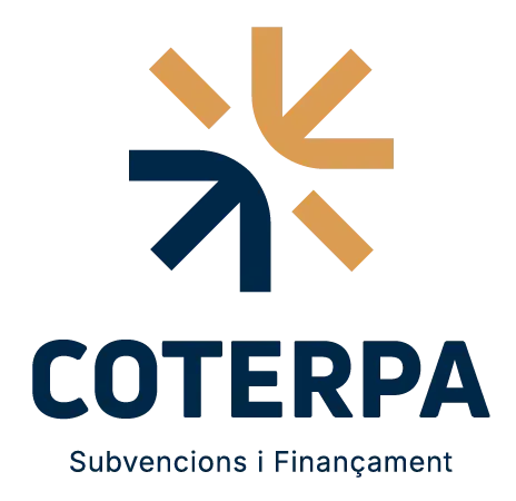 Logo da COTERPA em azul e laranja, com o texto “Subvencions i Finançament”.