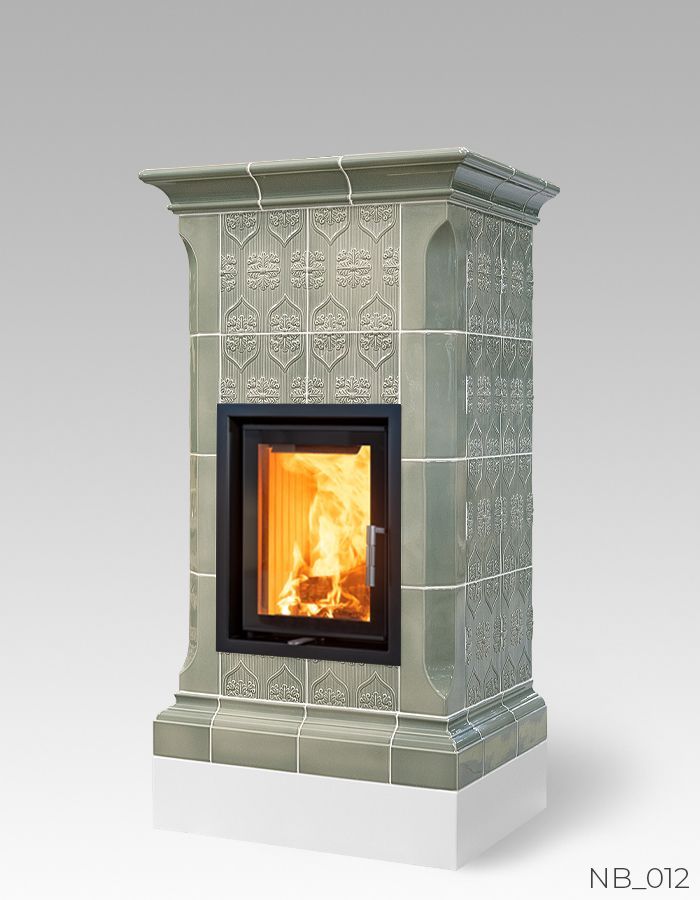 Poêles en faïence carrelage vert Cerampiu