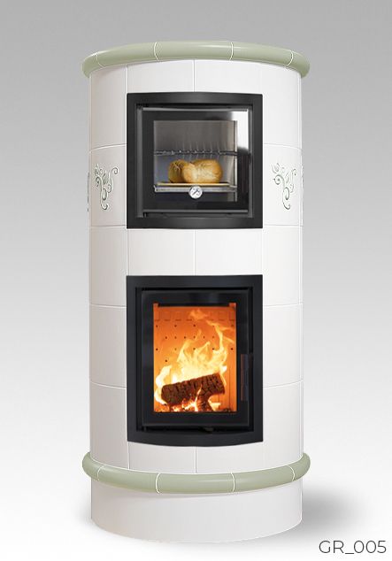 Poêle en faïence blanc Cerampiu