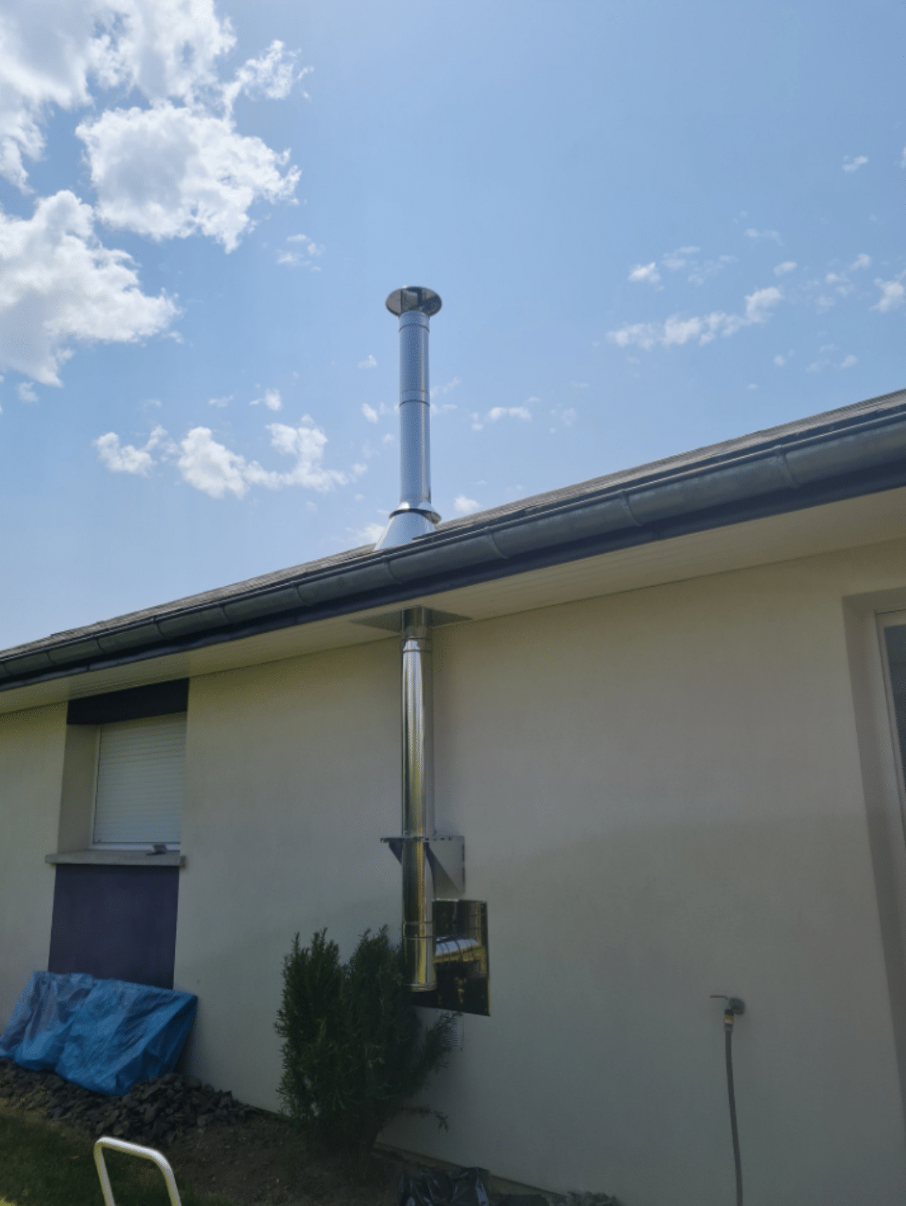 Conduit d'une maison sans étage
