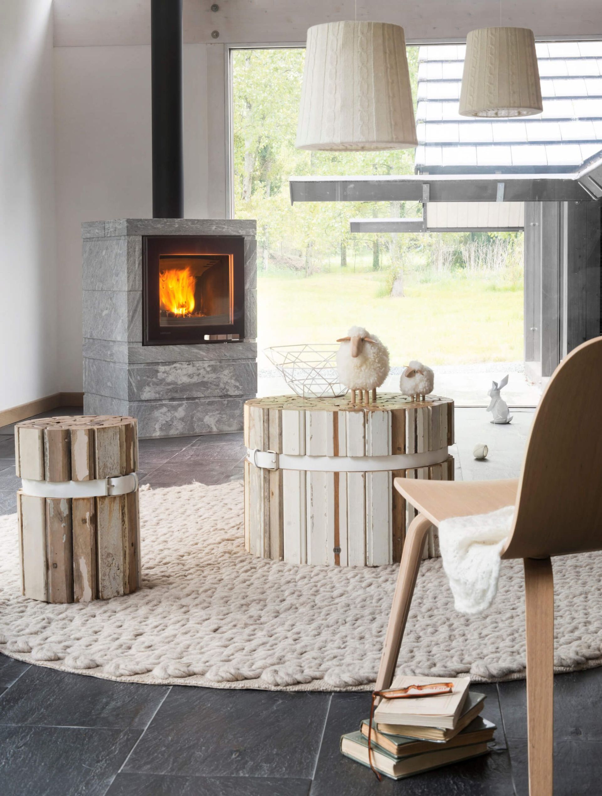 Poêle Lorflam de masse en pierre ollaire