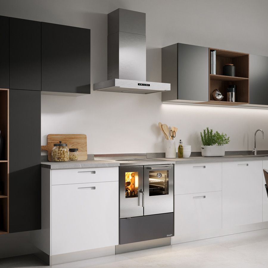 Cuisiniere A Bois Moderne