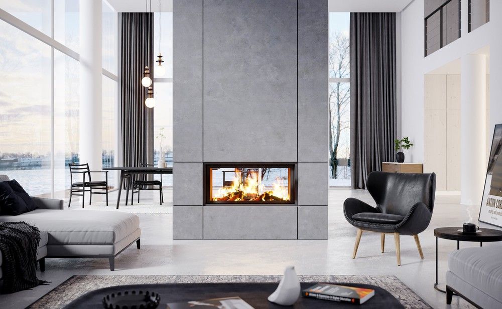 Cheminée moderne Totem