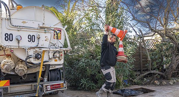 Préparation de l'intervention en sécurisant le périmètre