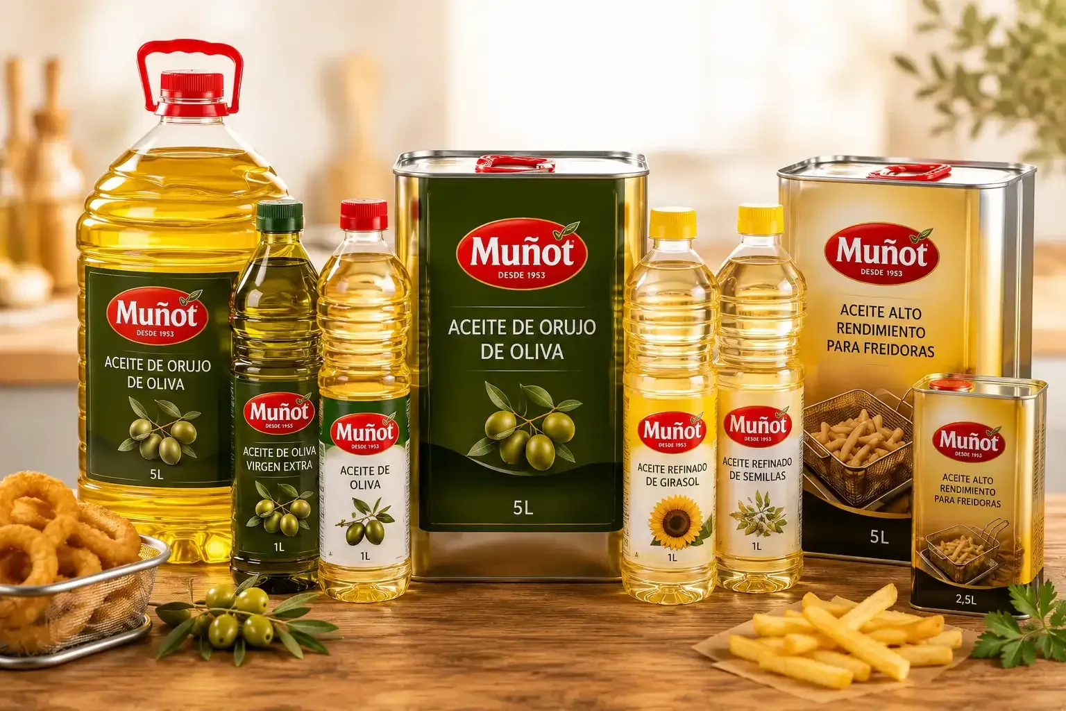 Aceites para cocina y freidoras