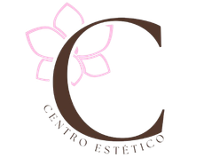 Un logotipo para un centro estético con una flor rosa.