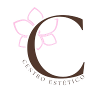 Un logotipo para un centro estético con una flor rosa.