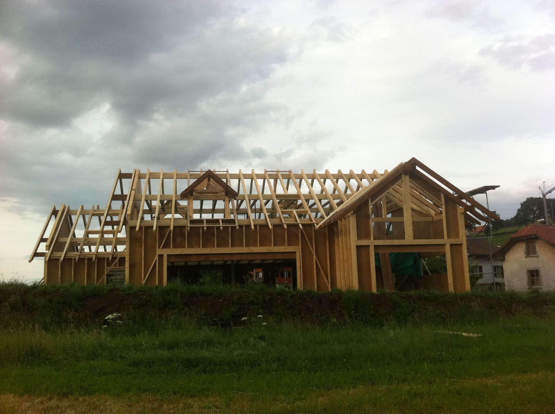 Villa ossature en bois - Philippe Roch Charpente Sàrl