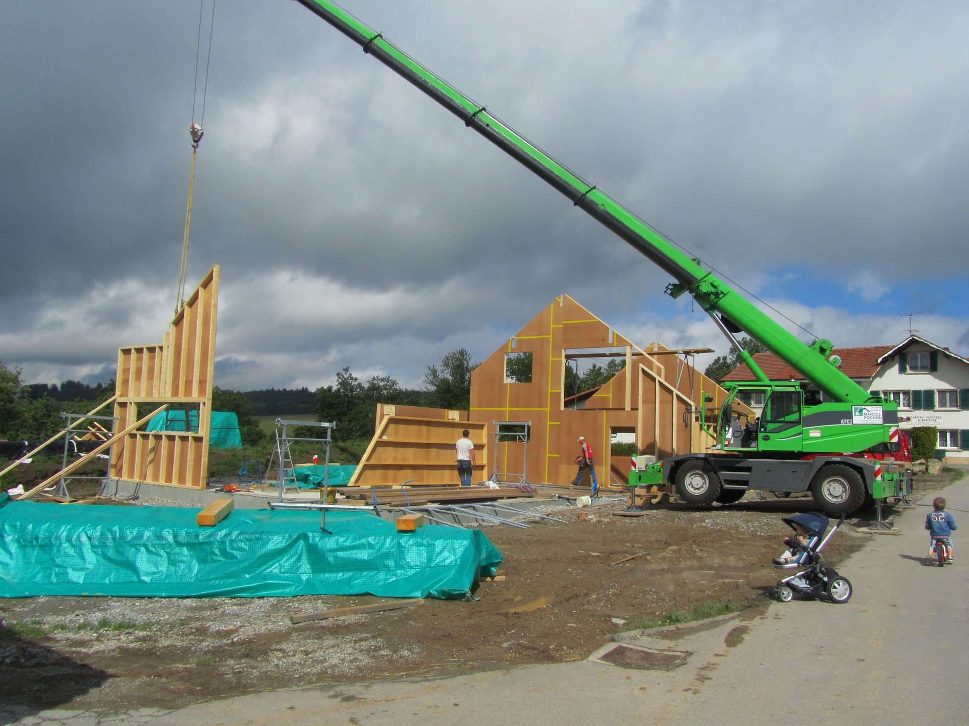 Villa ossature en bois - Philippe Roch Charpente Sàrl