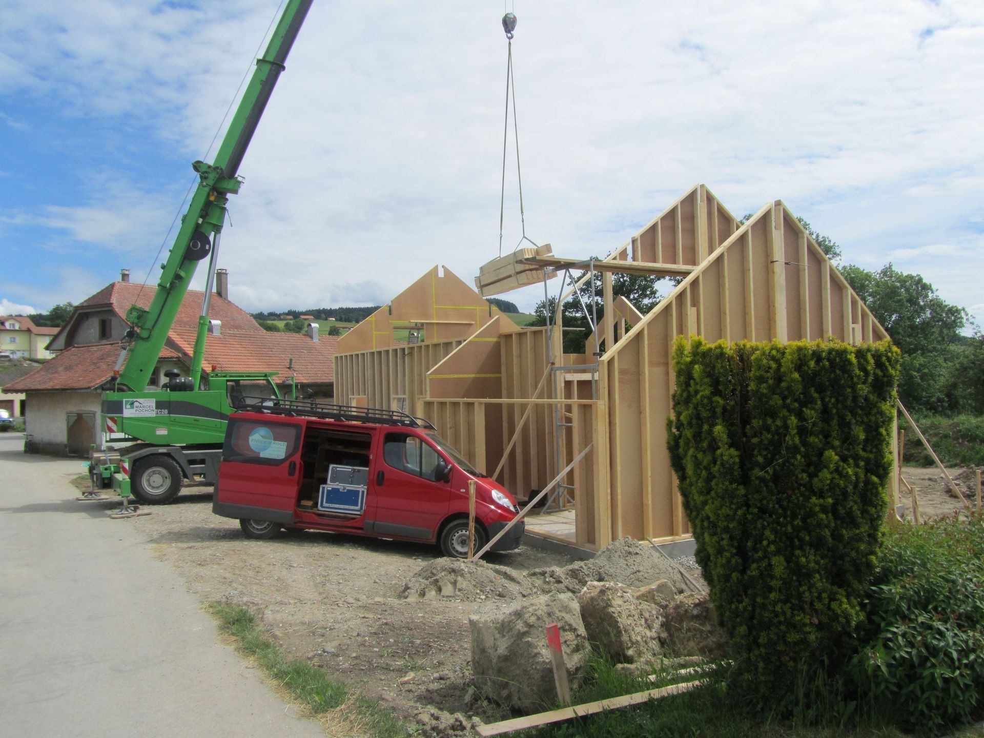 Villa ossature en bois - Philippe Roch Charpente Sàrl