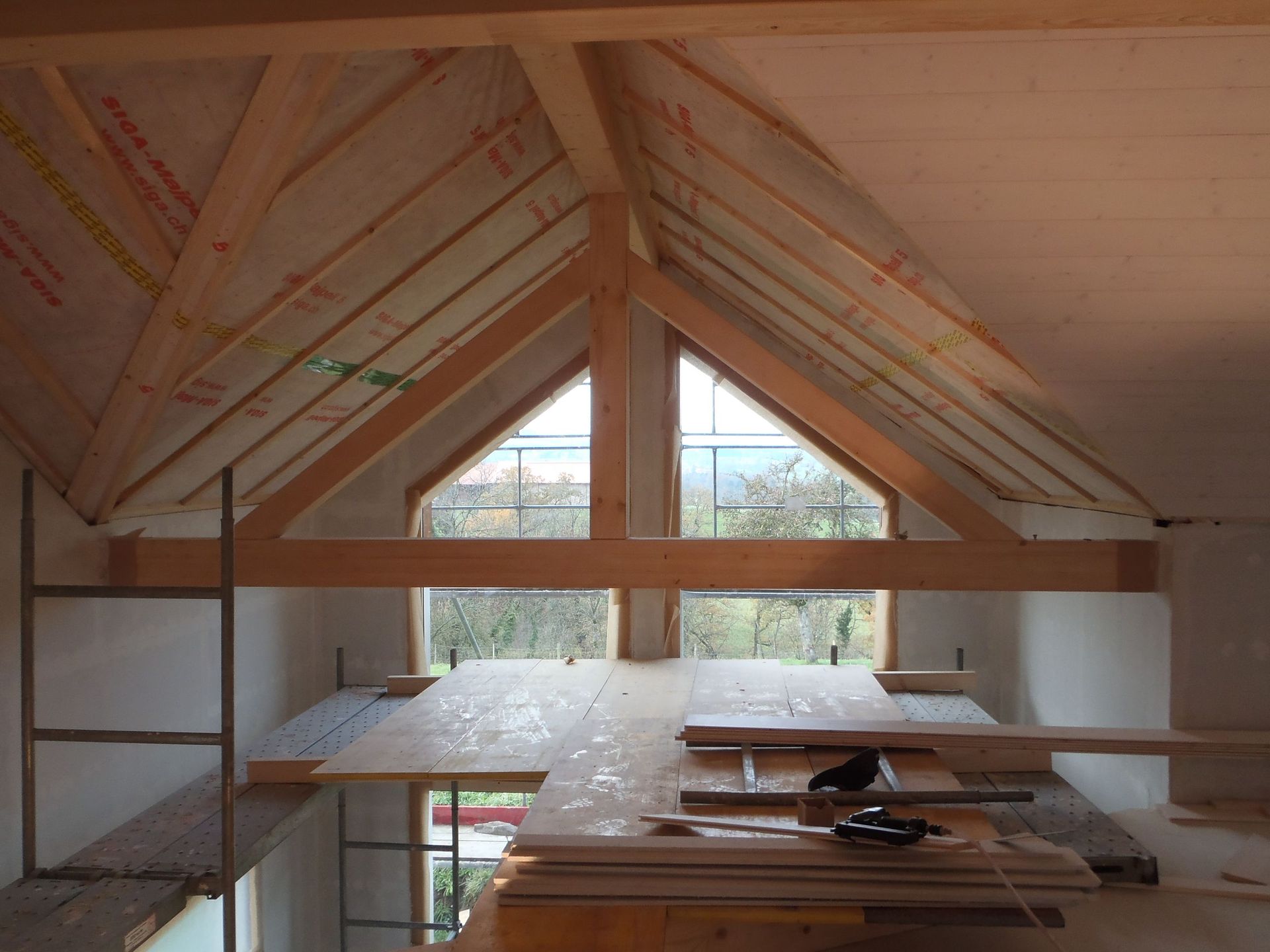 Villa ossature en bois - Philippe Roch Charpente Sàrl