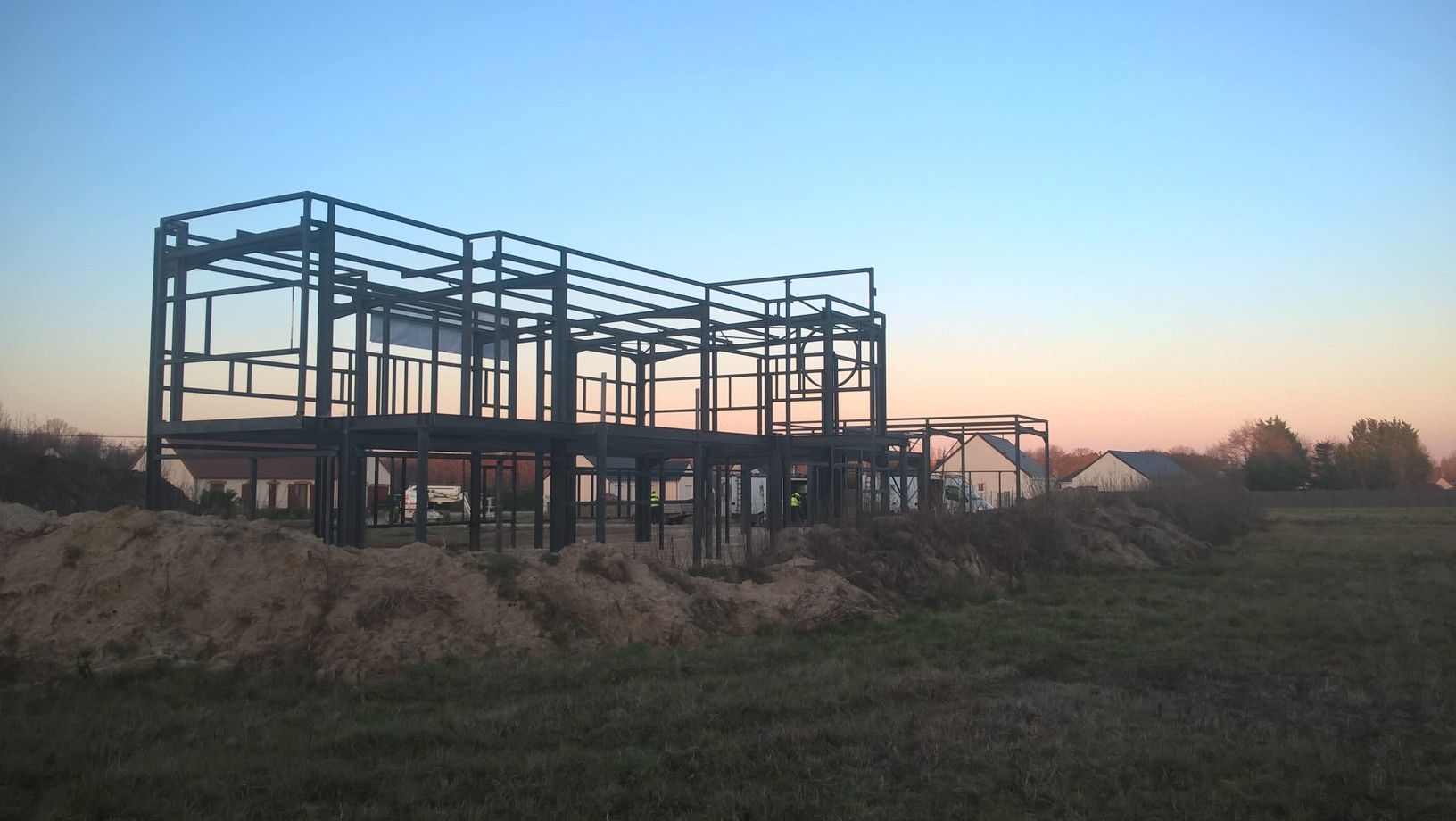 Construction d'une structure à ossature en métal