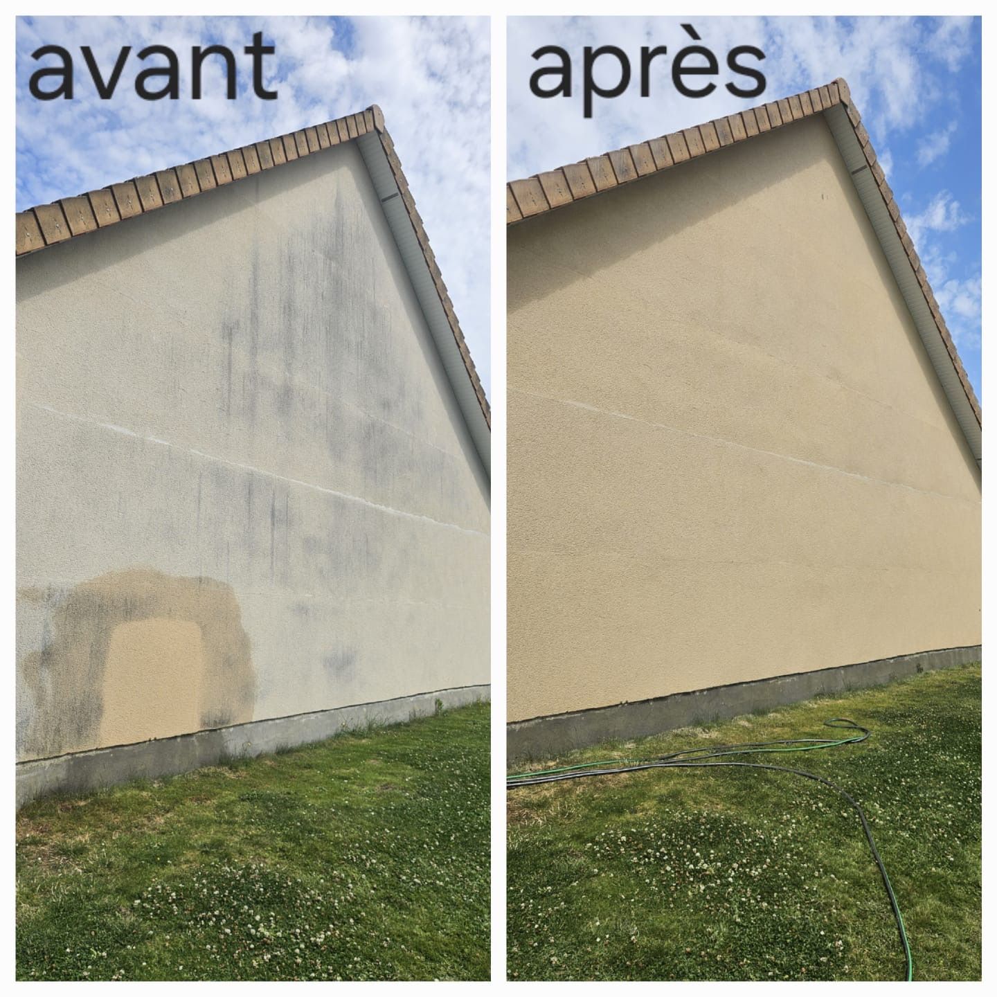Avant-après d'un ravalement de façades