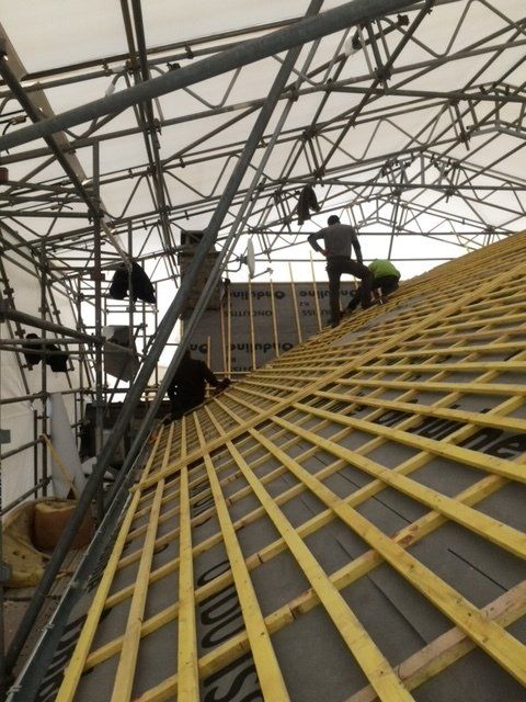 Installation travaux couverture