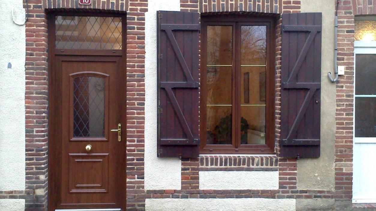 Pose de fenêtres et volets battants