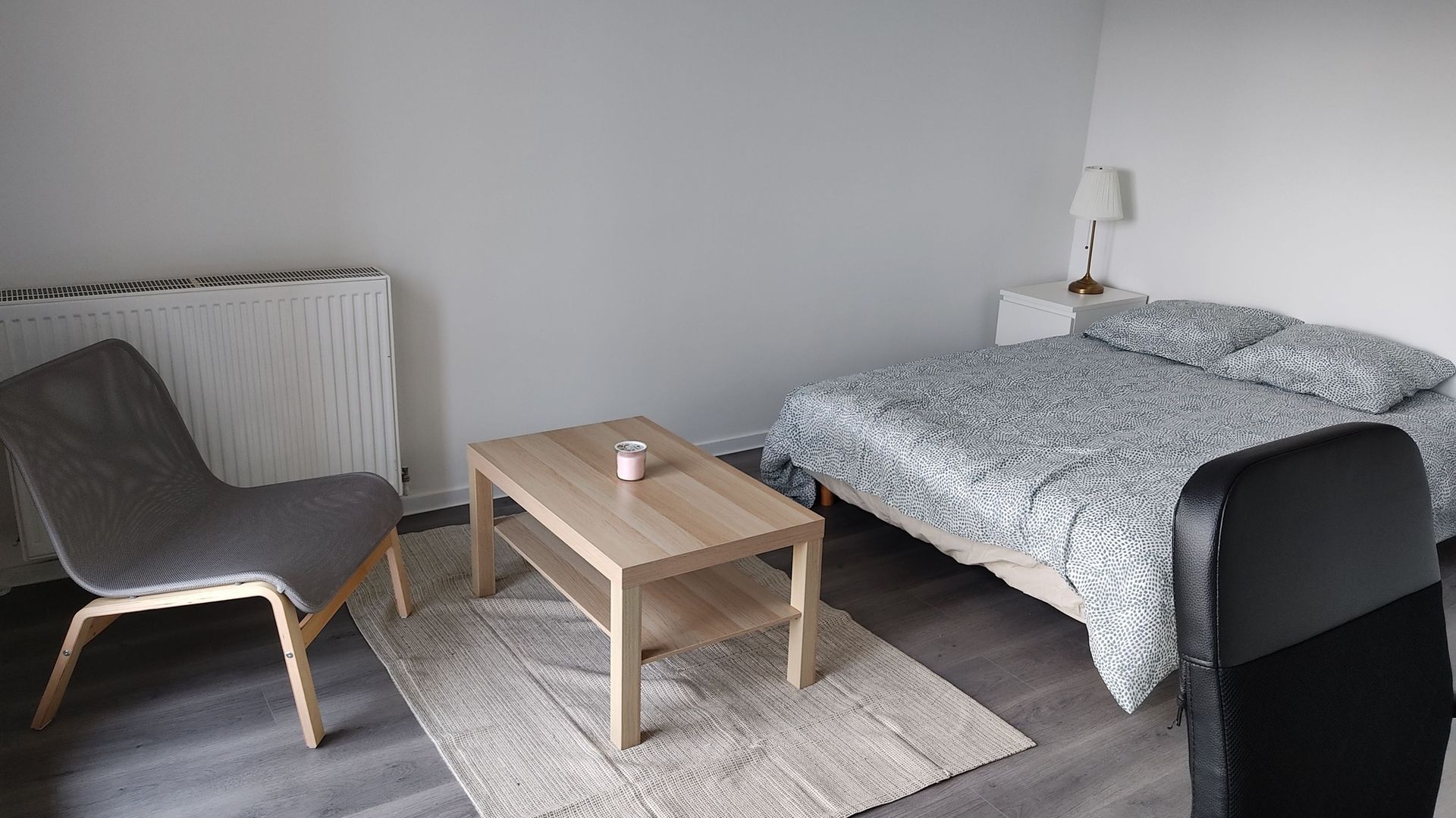 Une chambre rénovée.