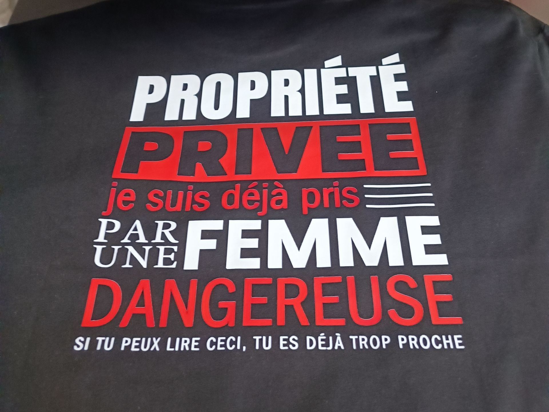 T-shirt à message