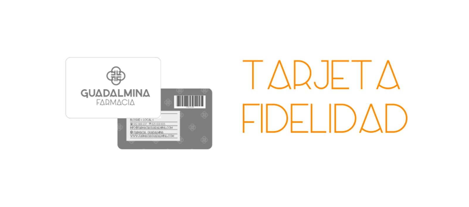 A tarjeta fidelidad logo with a tarjeta fidelidad card on a white background.