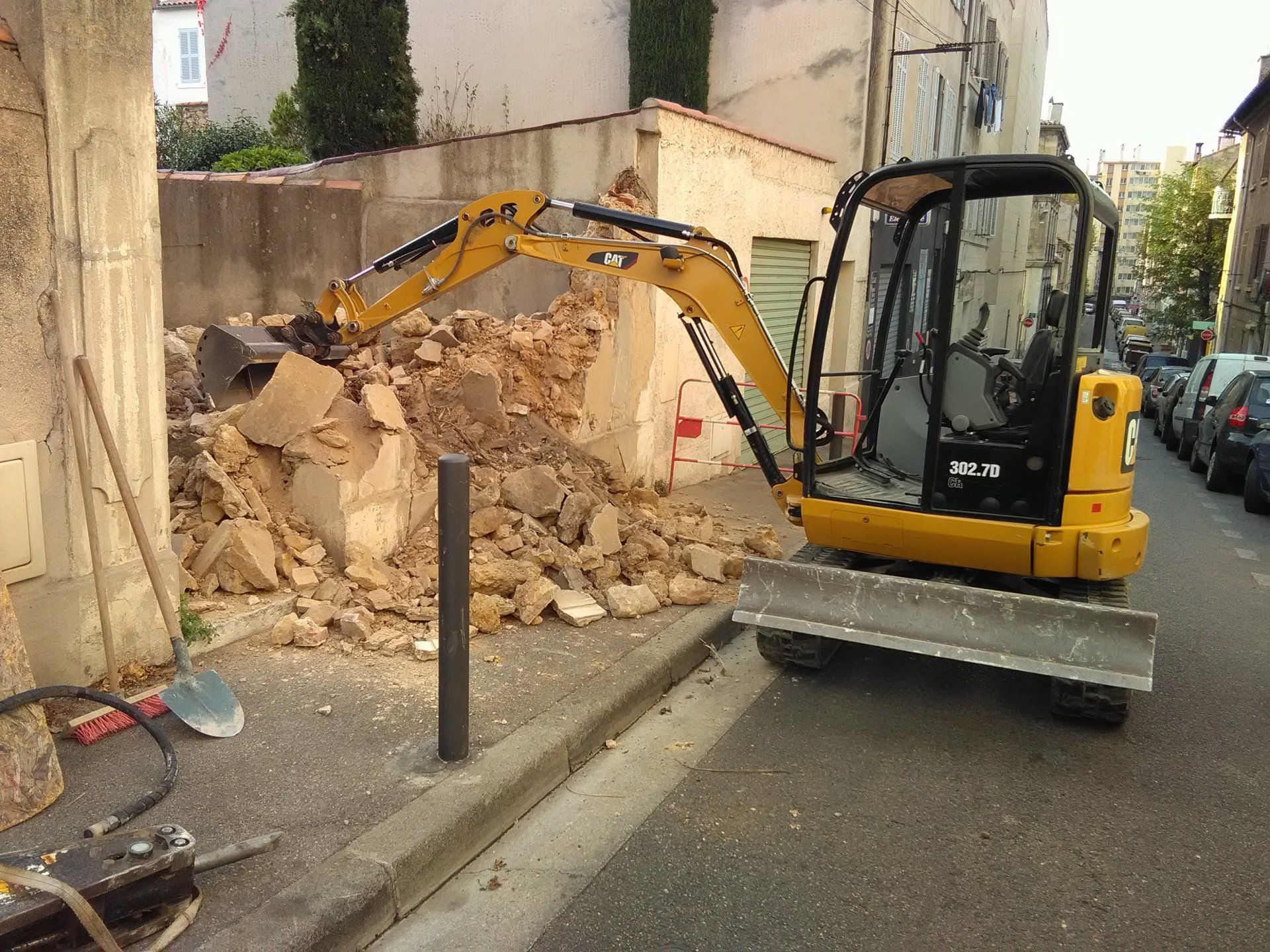 Travaux de démolition