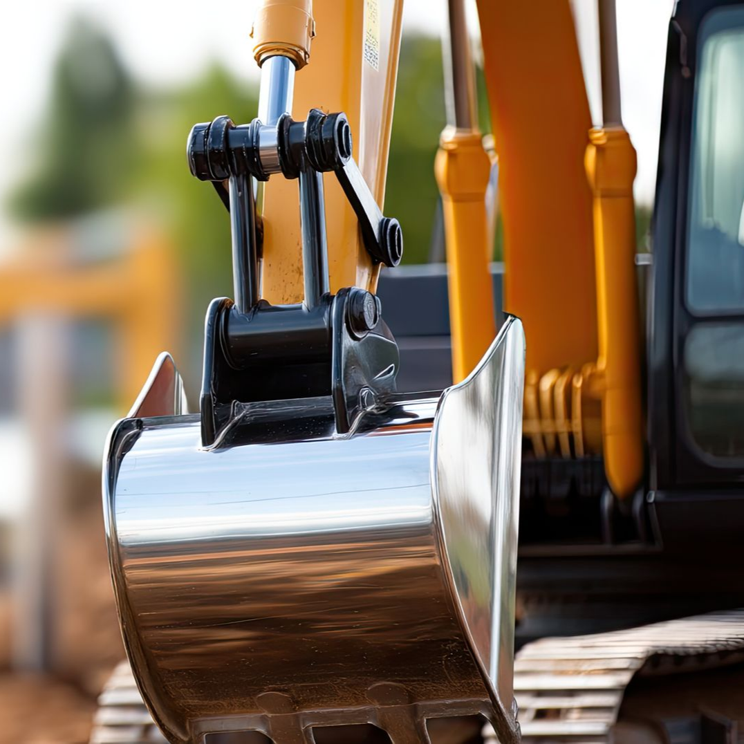 Un godet pour terrassement.