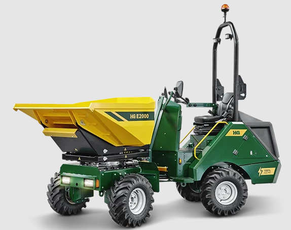 Un dumper sur le lieux d'un chantier.