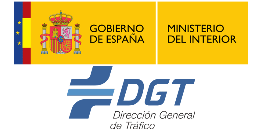 A logo for gobierno de espana and ministerio del interior dgt