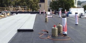Abdichtung eines Flachdachs