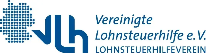 Logo der Vereinigte Lohnsteuerhilfe e.V. in Blau mit Schriftzug „LOHNSTEUERHILFEVEREIN“