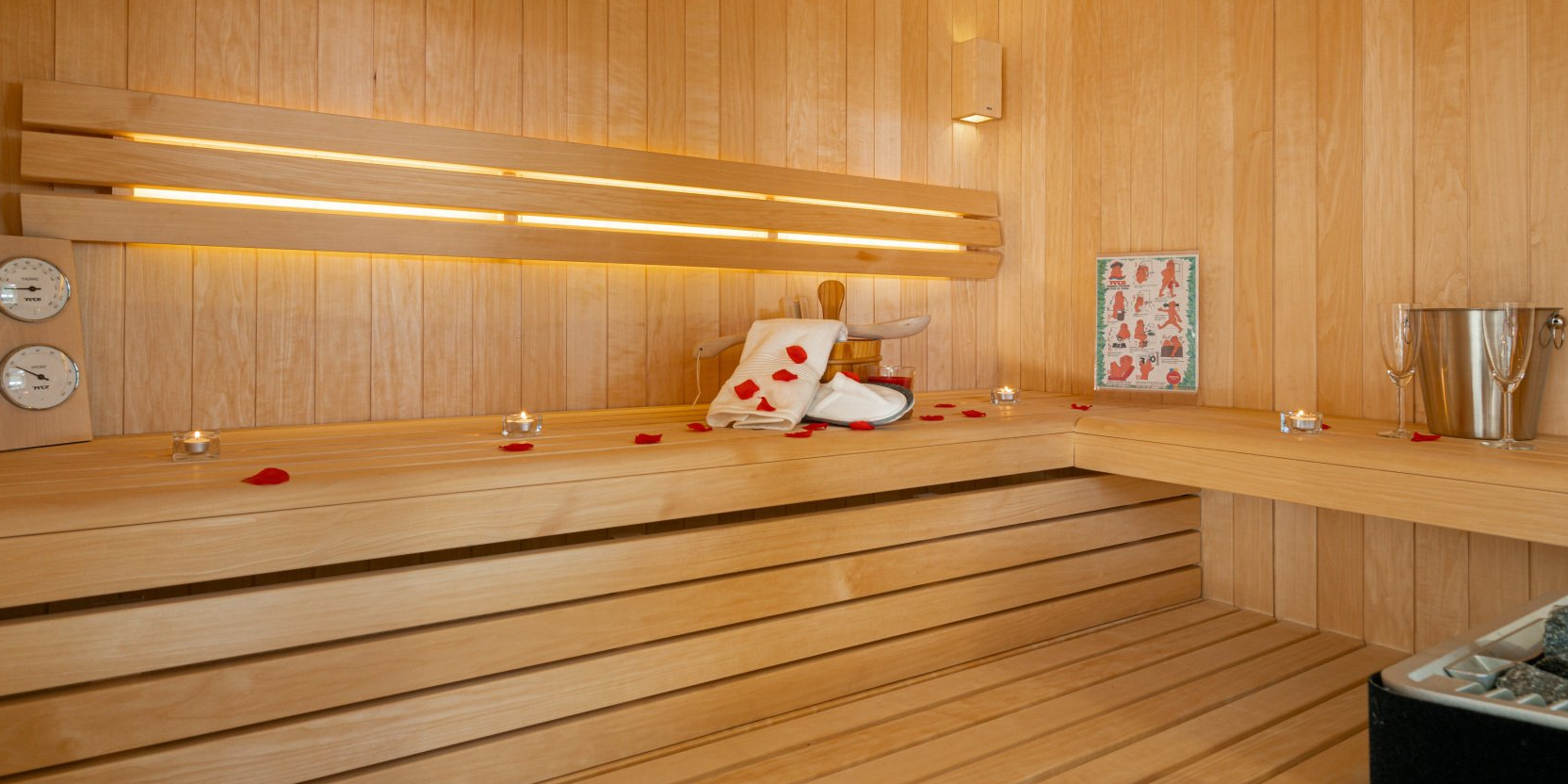 Sauna glamour en bois