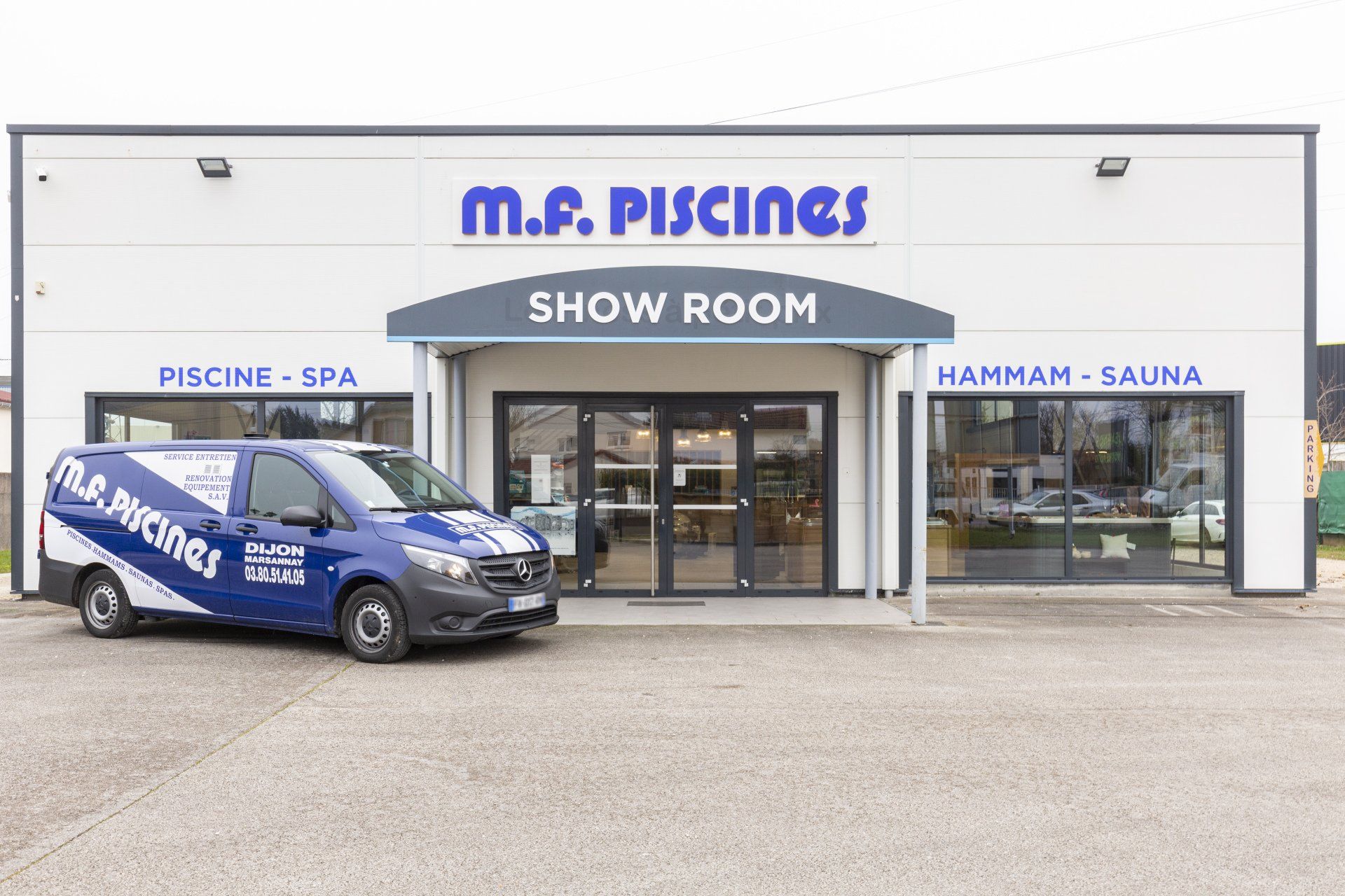 Devanture MF Piscines
