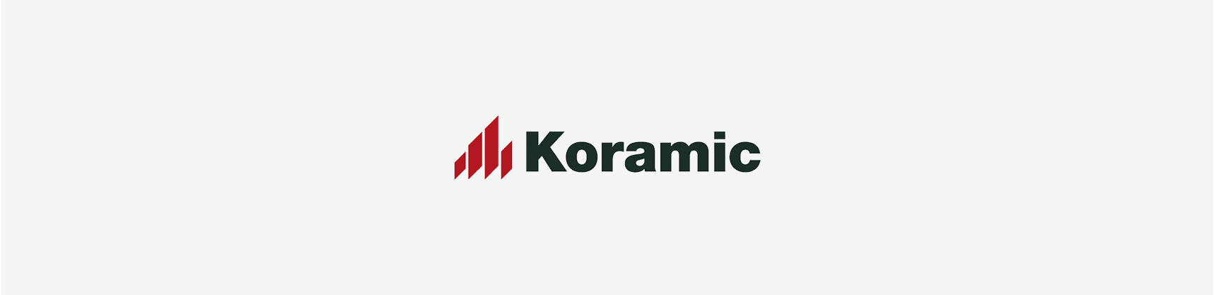 Das Koramic-Logo befindet sich auf weißem Hintergrund.