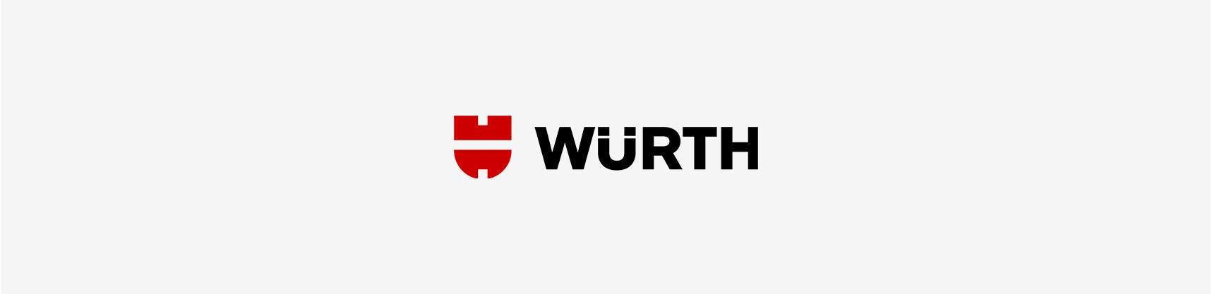 Das Würth-Logo ist rot und schwarz auf weißem Hintergrund.