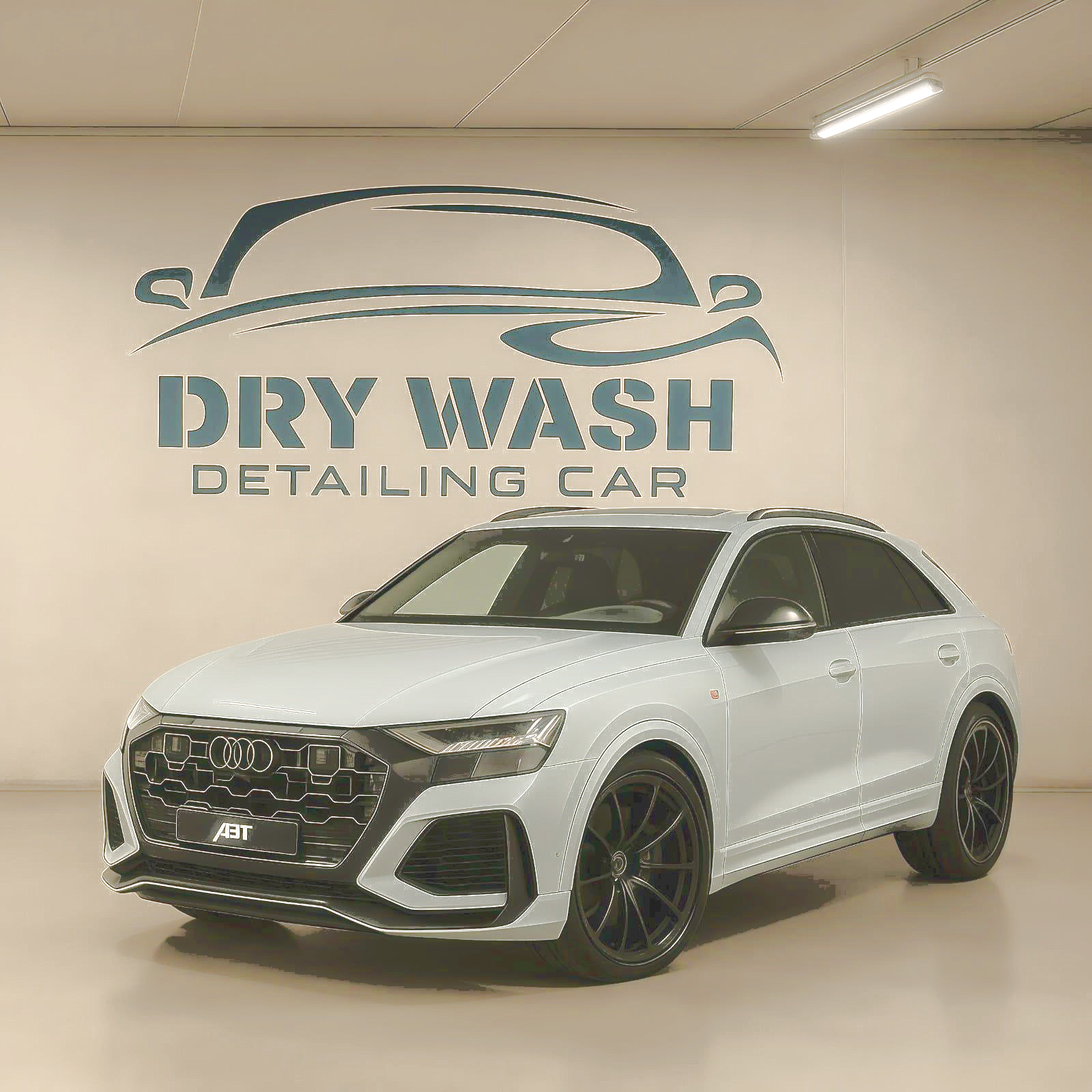 BMW negro con puertas abiertas en garaje, matrícula 4036 MCN.