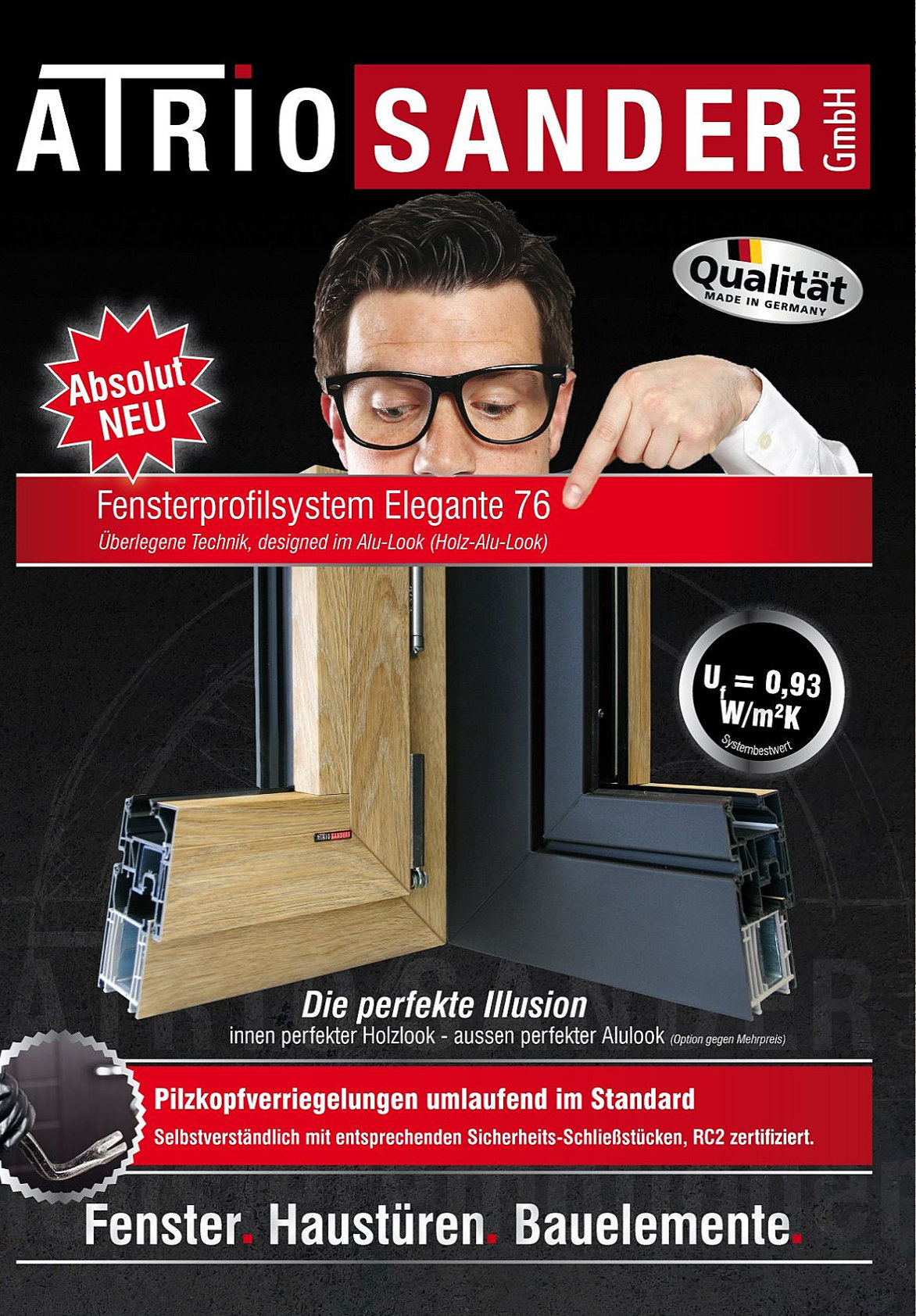 Atrio Sander GmbH Werbung Verglasung