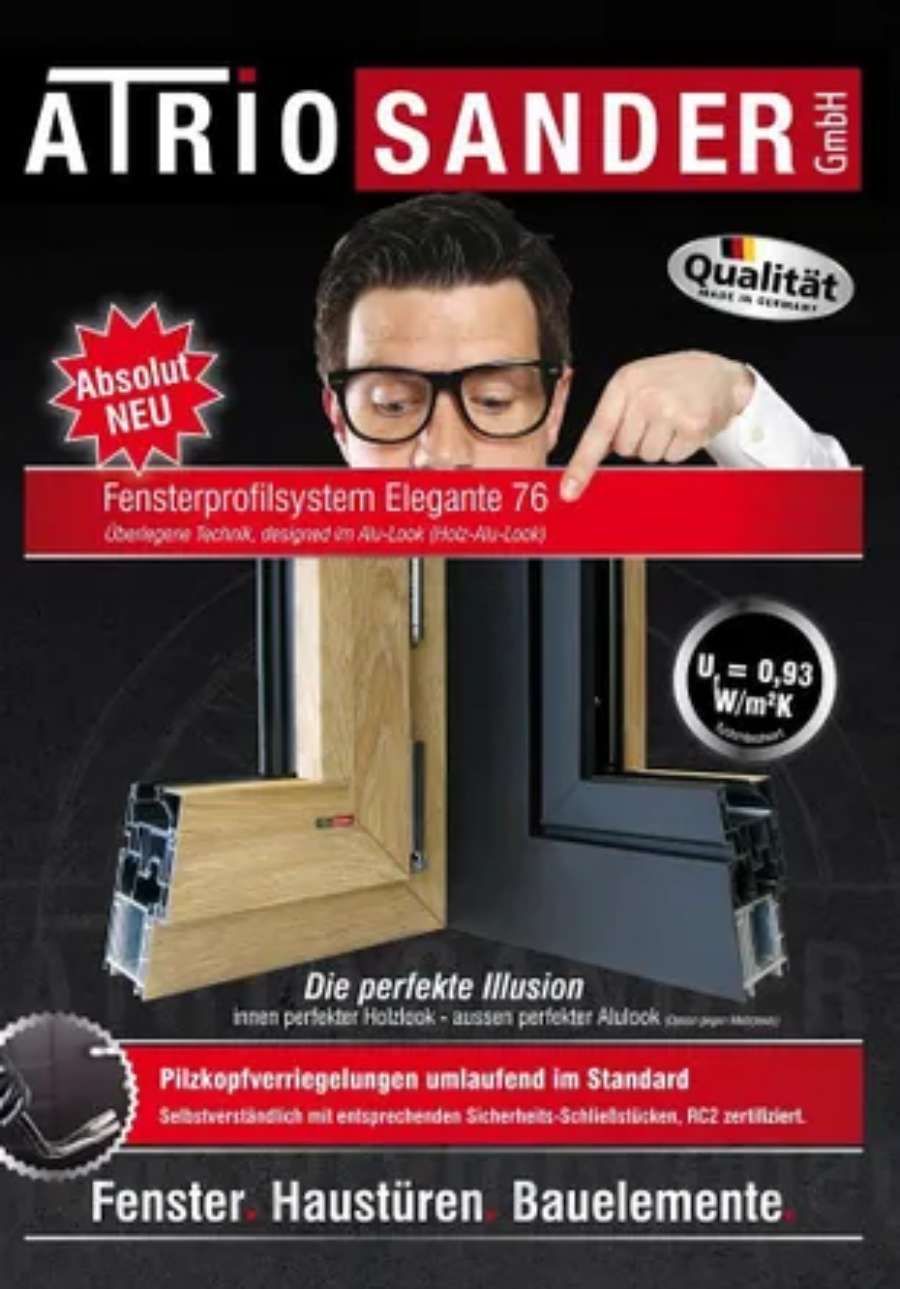 Atrio Sander GmbH Werbung Fensterrahmen