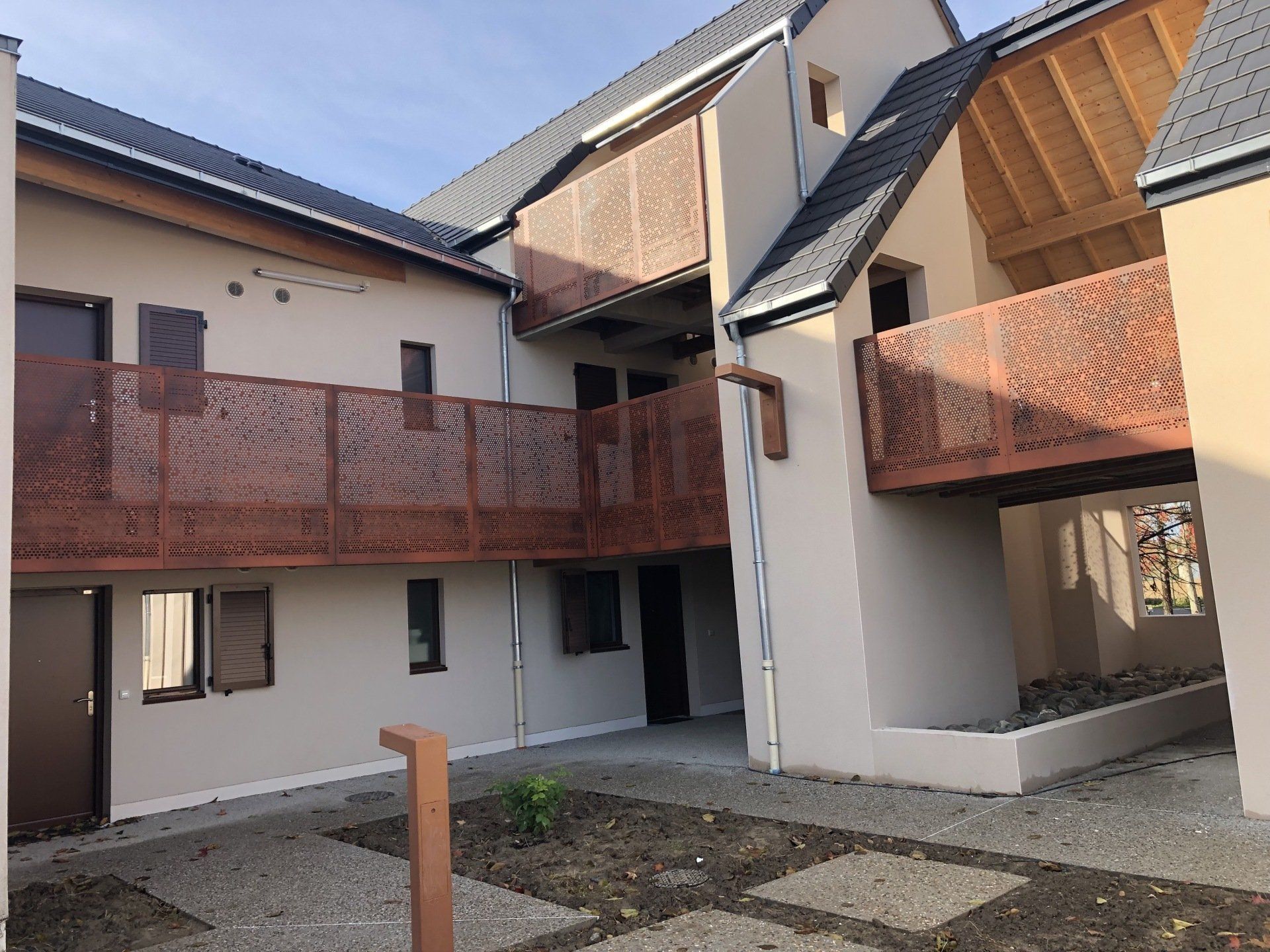 Réalisation garde corps rouge