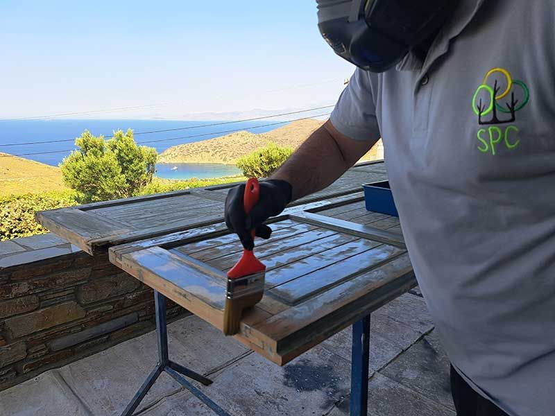 καταπολέμηση ξυλοφαγων εντόμων (σαράκι) σε ξύλινα κουφώματα στην Άνδρο