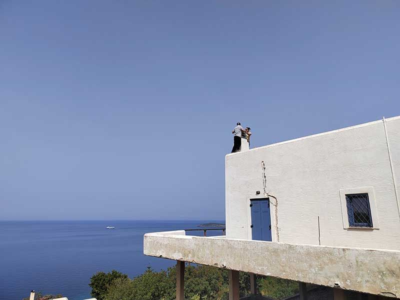 Mόνωση καμινάδας για υποκαπνισμό κατοικίας στην Άνδρο