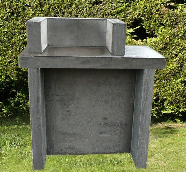 Barbecue en béton